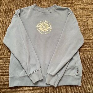 Vans Blue-ish grey Sweatshirt with White Sun Graphic